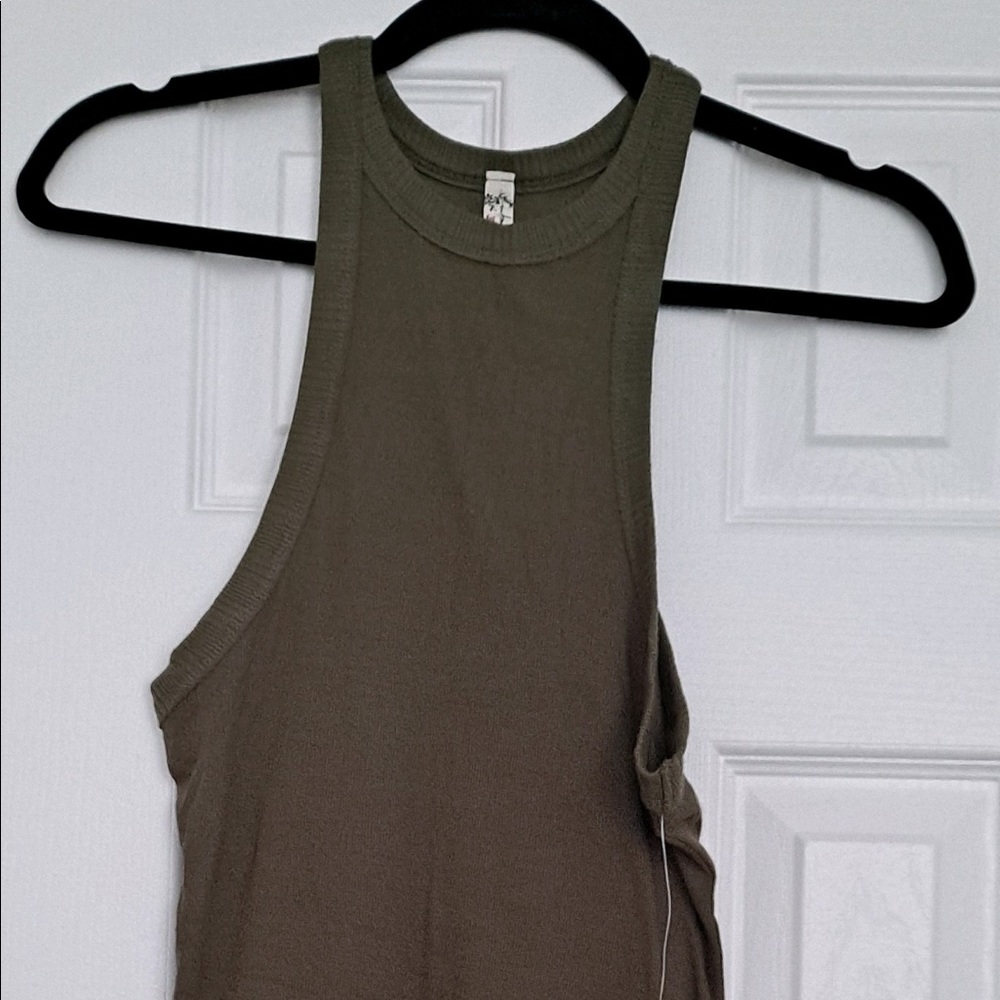 Brand new with tags free people olive green tank top women’s S/M